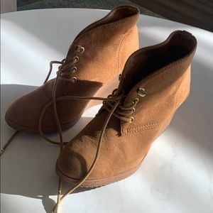 Merona Brown Lace Booties